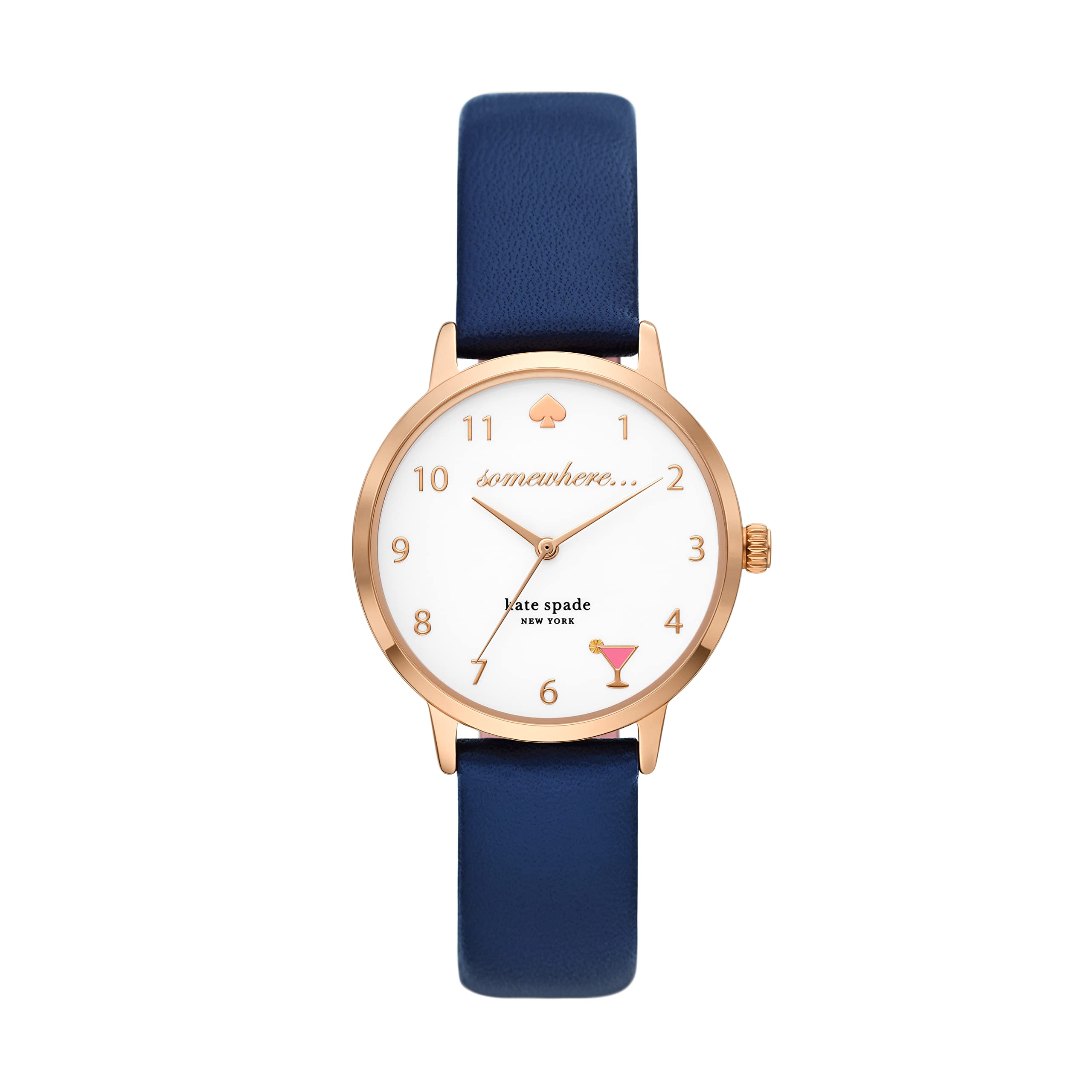 Kate Spade New York Women's Metro Stainless Steel Quartz Watch - Elegant Fashion Watch for Women, Perfect for Office, Party & Everyday Wear