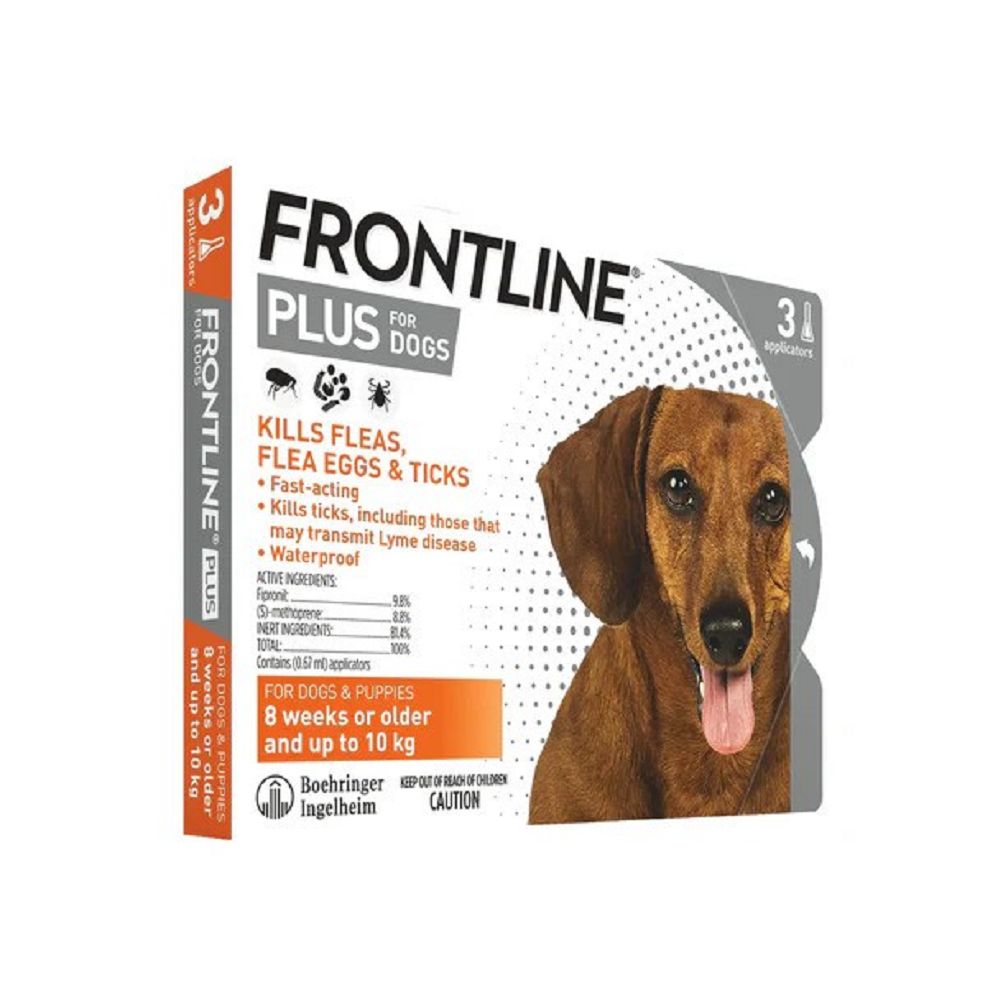 Frontline Plus Flea and Tick Treatment for Dogs – Fast-Acting, Waterproof Topical Solution – Kills Fleas, Ticks & Lice – Vet Recommended for Puppies & Adult Dogs – Ideal for Outdoor Activities, Hiking & Pet Grooming