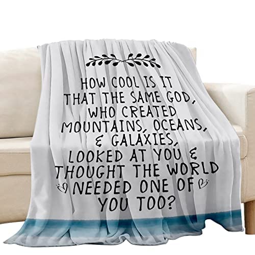 Christian Bible Verse Blanket - Inspirational Gifts for Women & Men, 50