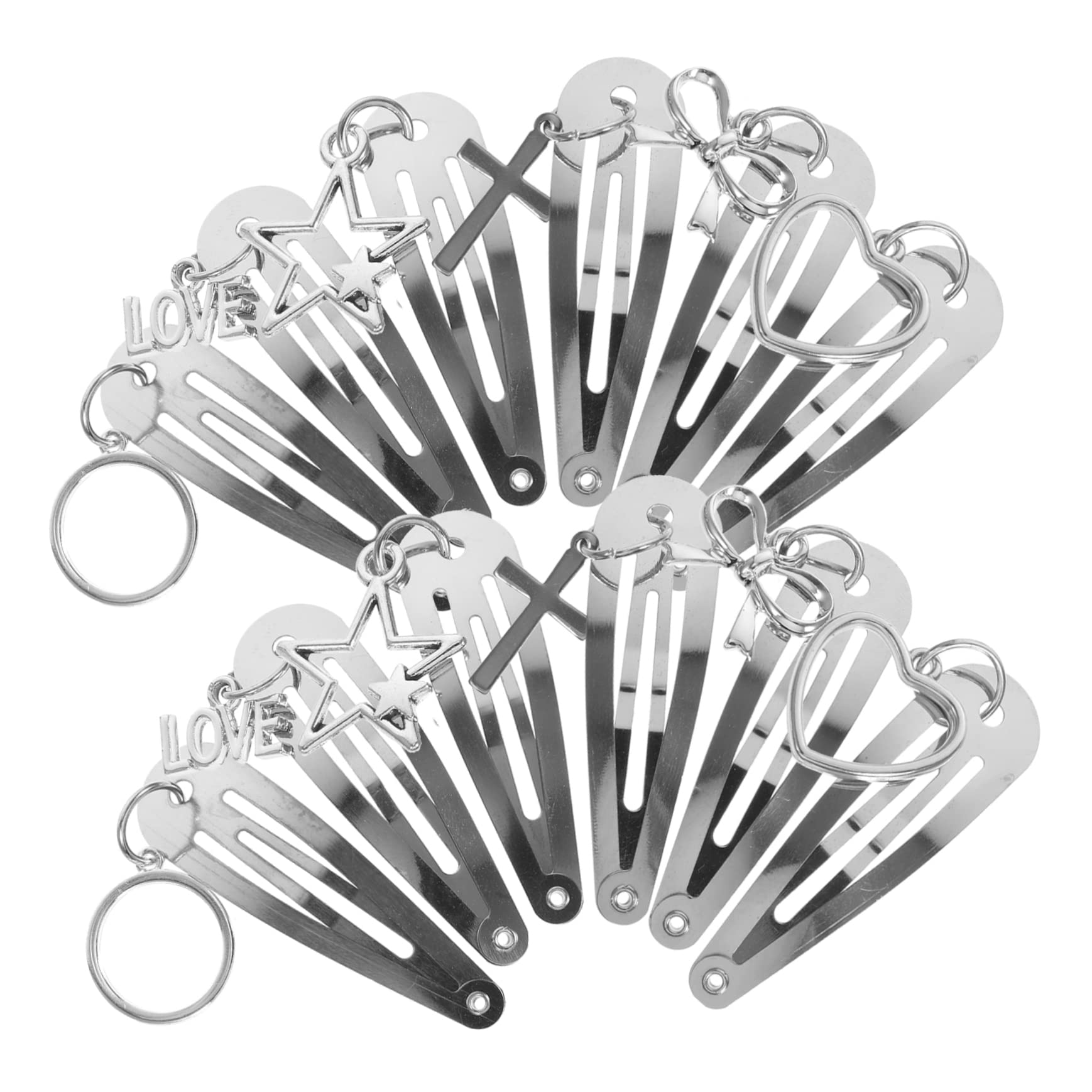 Minkissy 12pcs Wedding Hairpins & Barrettes for Thick Hair - Punk & Hip Hop Hair Clips, Snap Hair Pins for Women - Perfect for Bridal Styling, Punk Fashion & Everyday Hair Accessories