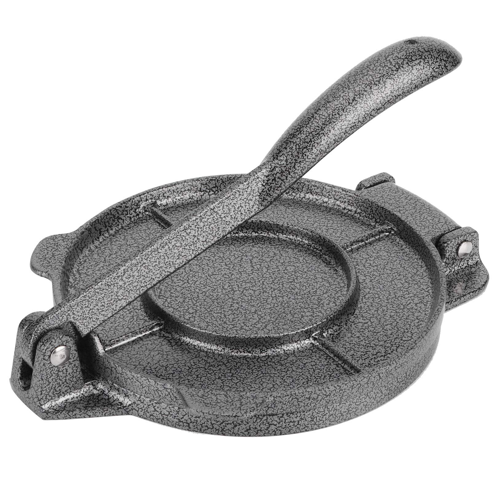 6.5 Inch Cast Iron Tortilla Press - Heavy Duty Tortilla Maker for Corn & Flour Tortillas, Roti, Dough Pressing Tool - Perfect for Home Kitchens & Mexican Restaurants