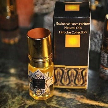 Ambergris Civet Mukhallat Perfume Oil 3ml - Sharif Laroche Luxurious Amber Scent for Men & Women - Perfect for Evening Wear, Special Occasions & Romantic Dates