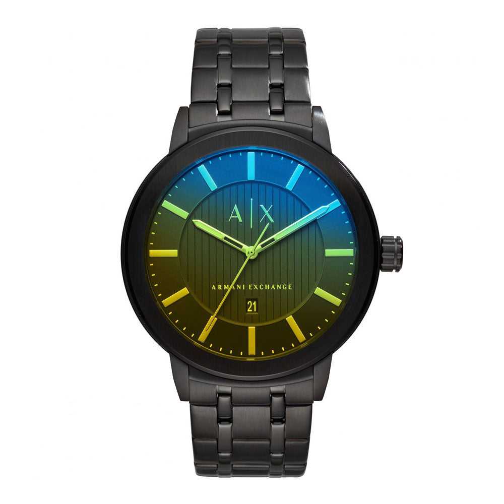 ARMANI EXCHANGE AX1461 Men's Stainless Steel Analog Quartz Watch - Black Dial for Business, Casual & Formal Occasions