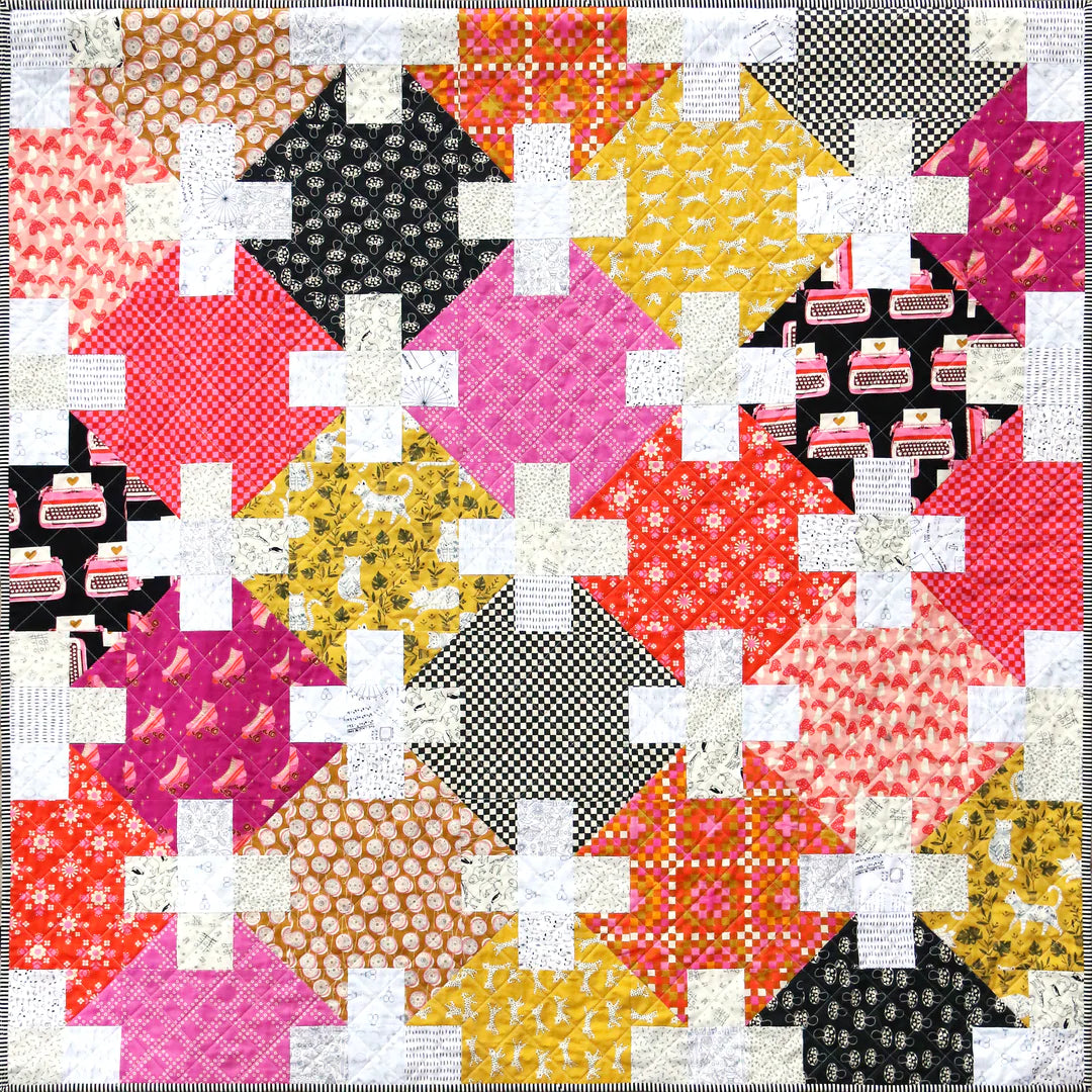 Balderdash Quilt Pattern by Emma Jean Jansen - DIY Quilting Kit for Beginners & Advanced Sewers - Perfect for Home Decor, Baby Blankets & Handmade Gifts