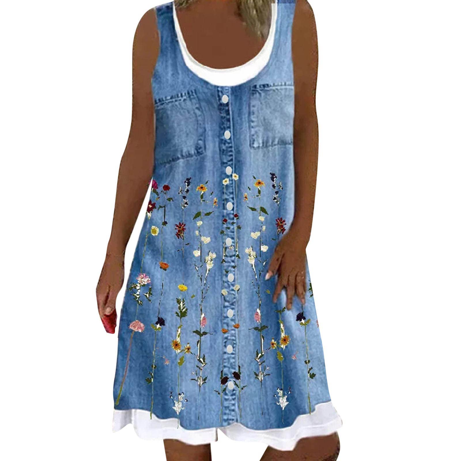 Women's Summer Beach Striped Print Cute Sleeveless Casual Maxi Sundress for Vacation, Poolside, and Outdoor Parties