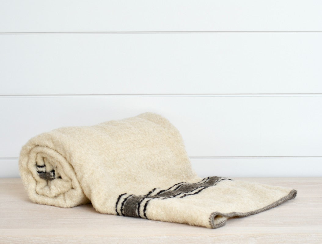 Luxury Riverton Cream & Mink Throw Blanket - Soft Plush Faux Fur Bedspread for Couch, Bed & Home Decor - Perfect for Cozy Winter Nights & Gift Giving
