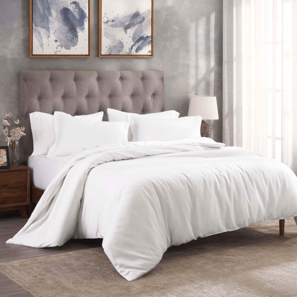300 Thread Count Modal Beechwood Duvet Cover Set - Soft, Breathable & Hypoallergenic for a Comfortable Night's Sleep - Perfect for Bedroom, Guest Room & Hotel Use