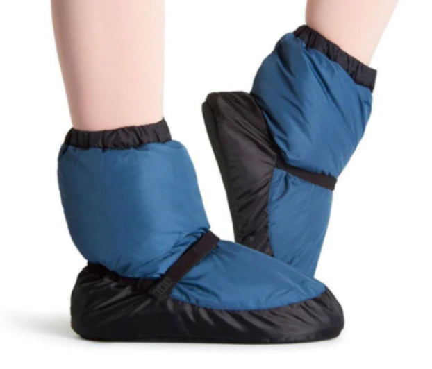 Bloch Women's Blue Warm Up Booties - Comfortable Dance Shoes for Ballet, Jazz & Stretching - Perfect for Dance Class, Rehearsals & Home Practice