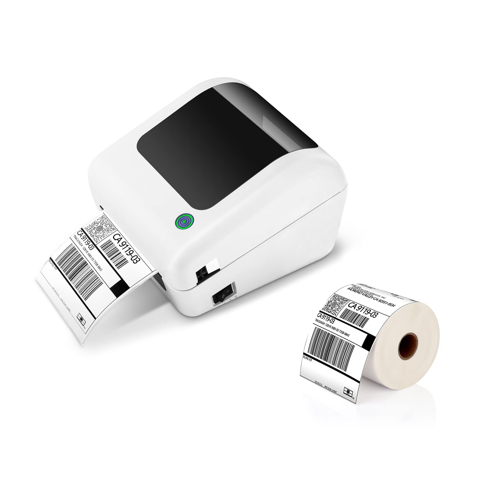 JADENS 4x6 Thermal Label Printer for Shipping & Barcodes - Includes 1 Roll 4x6 Thermal Labels - Perfect for Amazon FBA, eBay, Etsy & Shopify Shipping Labels