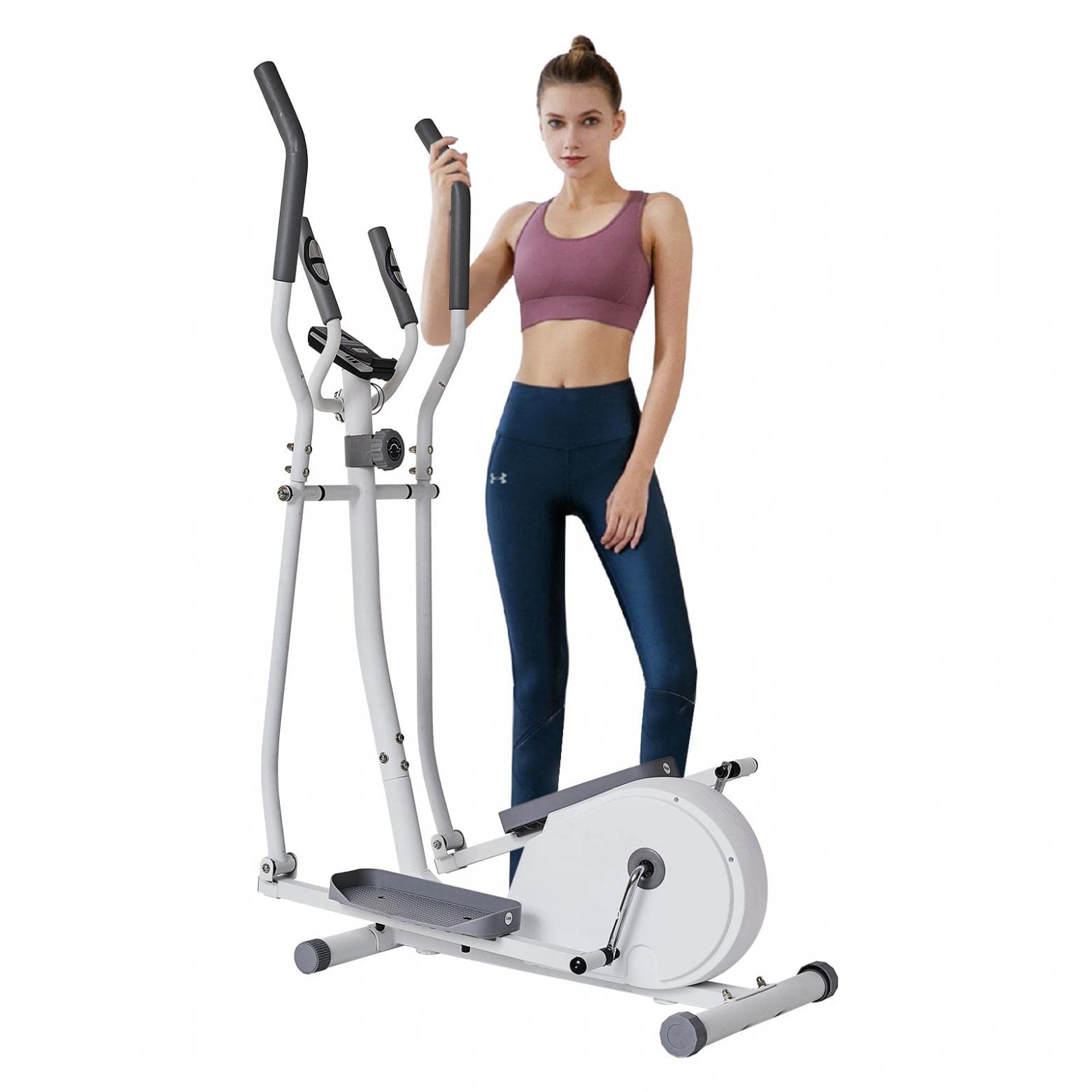 Sanamity Elliptical Machine for Home Gym - Glute & Leg Workout Equipment with Adjustable Resistance for Weight Loss & Toning | Perfect for Cardio, Full-Body Exercise & Small Space Home Fitness