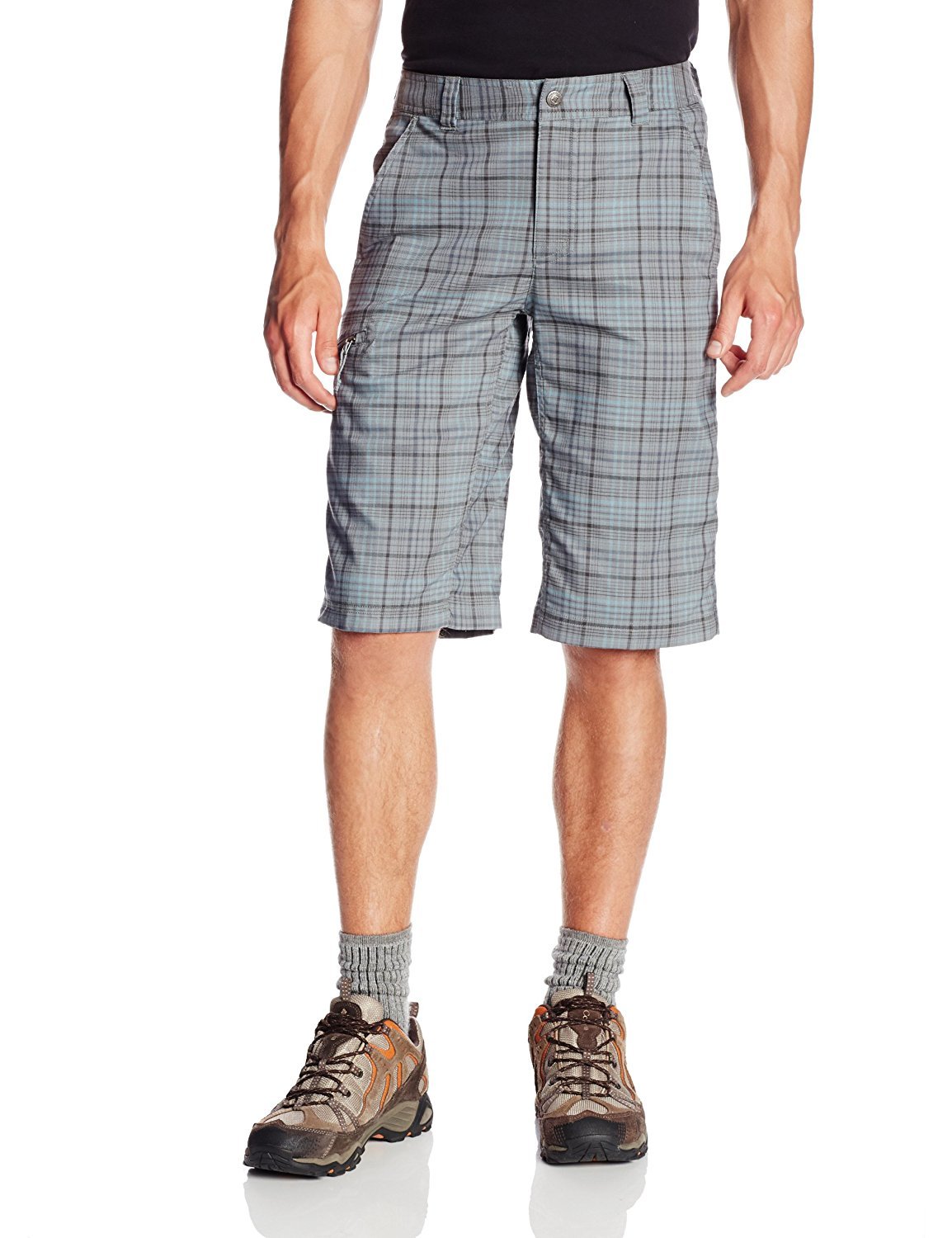 Columbia Men's Cool Creek Stretch Plaid Shorts - Comfortable & Breathable Casual Wear for Hiking, Travel & Outdoor Activities