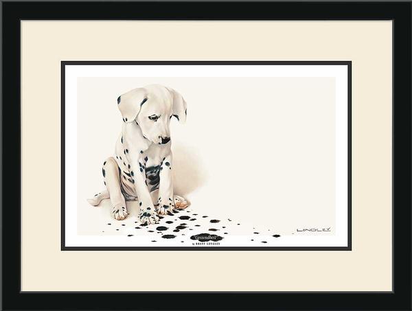 Signed Print of Dalmatian Puppy - Cute Dog Artwork for Home Decor, Office Wall Art & Gift for Dog Lovers