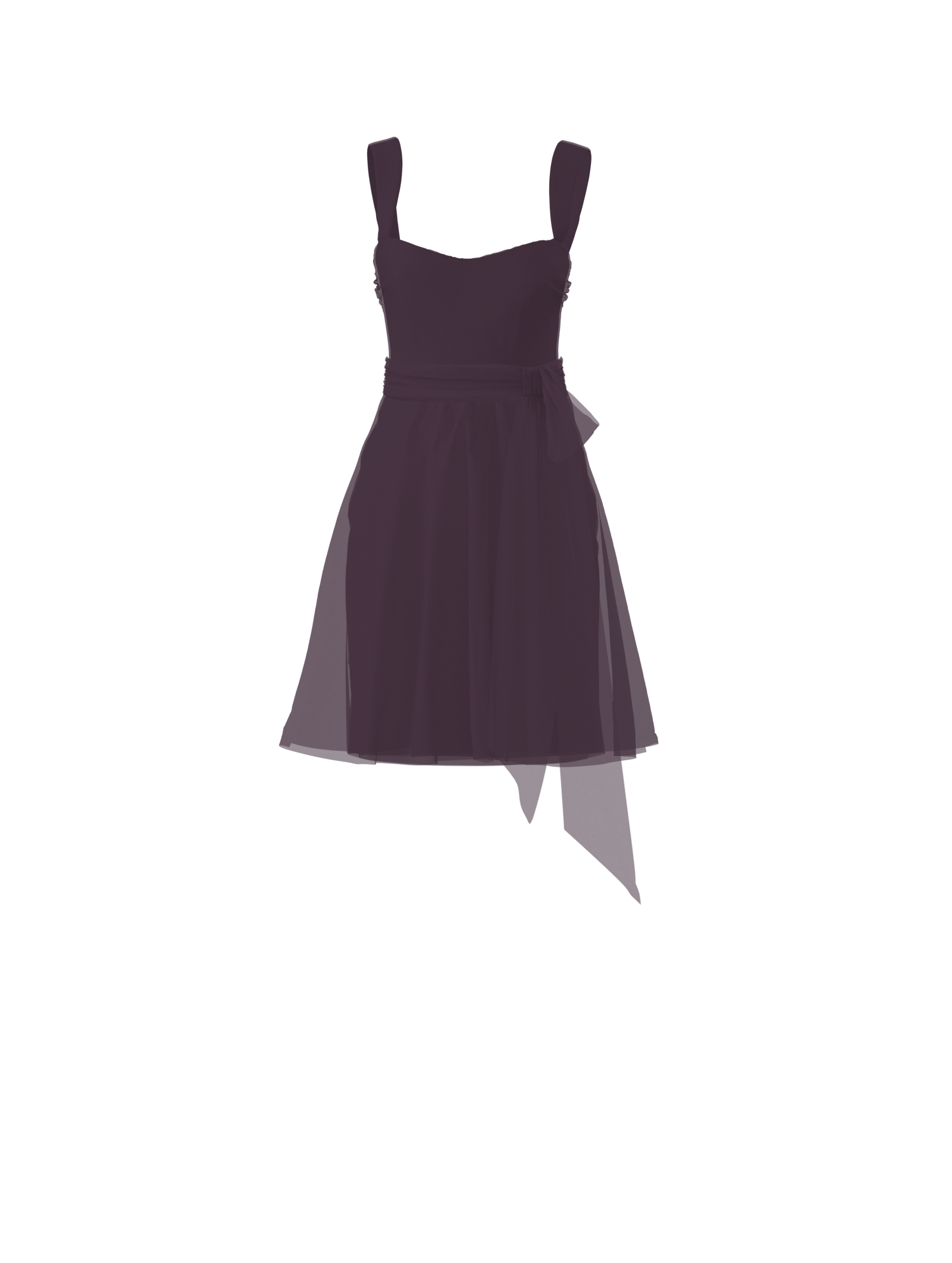 Alexis Bodice & Carla Skirt Set with Sash Belt in Plum - Perfect for Evening Parties, Weddings, and Formal Events