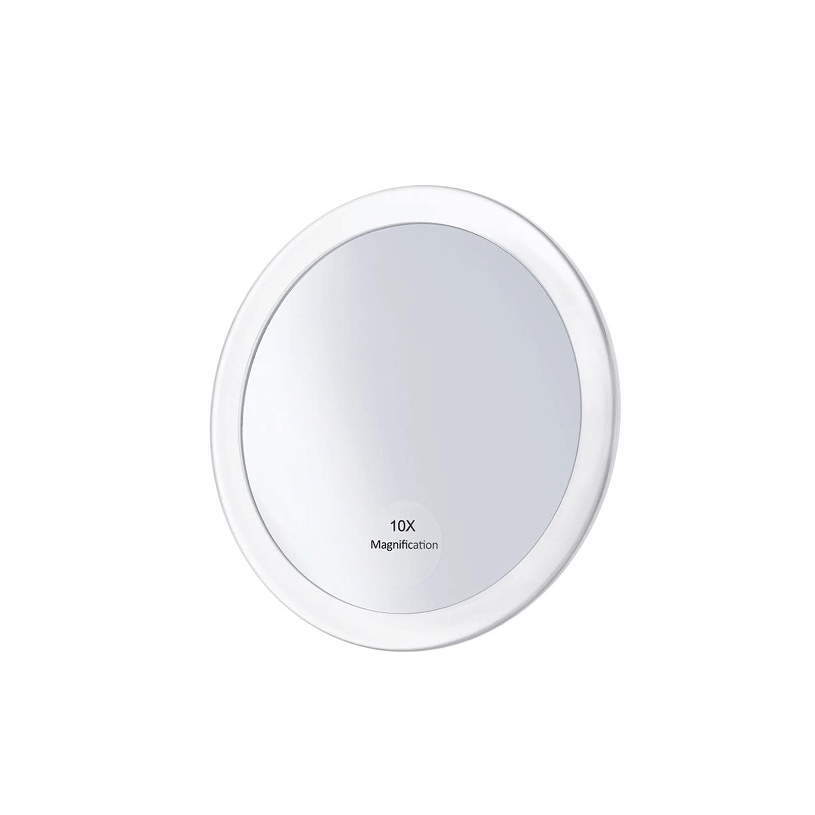 FXLYMR 10X Magnifying Makeup Mirror with LED Lights - Portable Round Vanity Mirror for Travel, Home & Professional Use | Perfect for Precise Makeup Application, Eyebrow Grooming & Skincare Routine