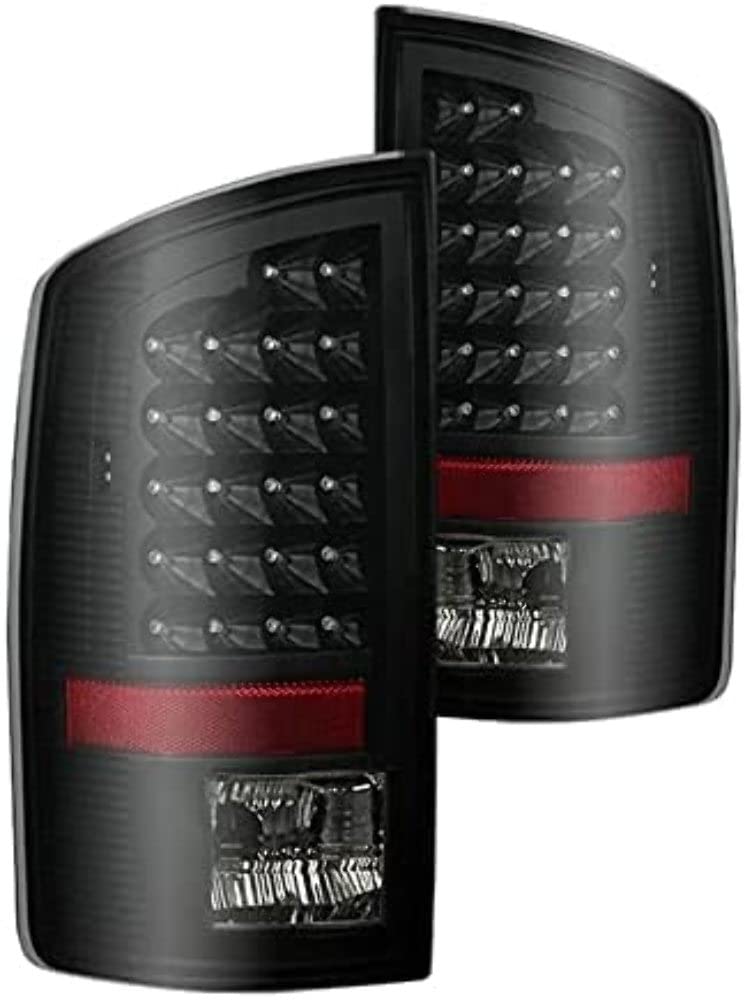 xTune Auto 9026539 LED Tail Lights Black/Smoked - High-Performance Rear Lights for Trucks, SUVs & Jeeps