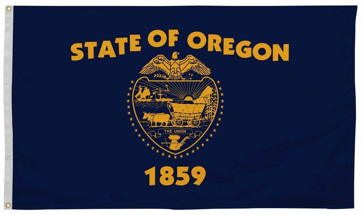 Oregon State Flag 3x5 Feet - Durable Printed Nylon US Flag - Perfect for Outdoor, Indoor, Schools, and Events
