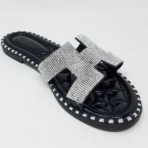 Jada Black Sandals for Women - Comfortable Summer Beach Walking Shoes - Perfect for Outdoor, Vacation, and Casual Wear
