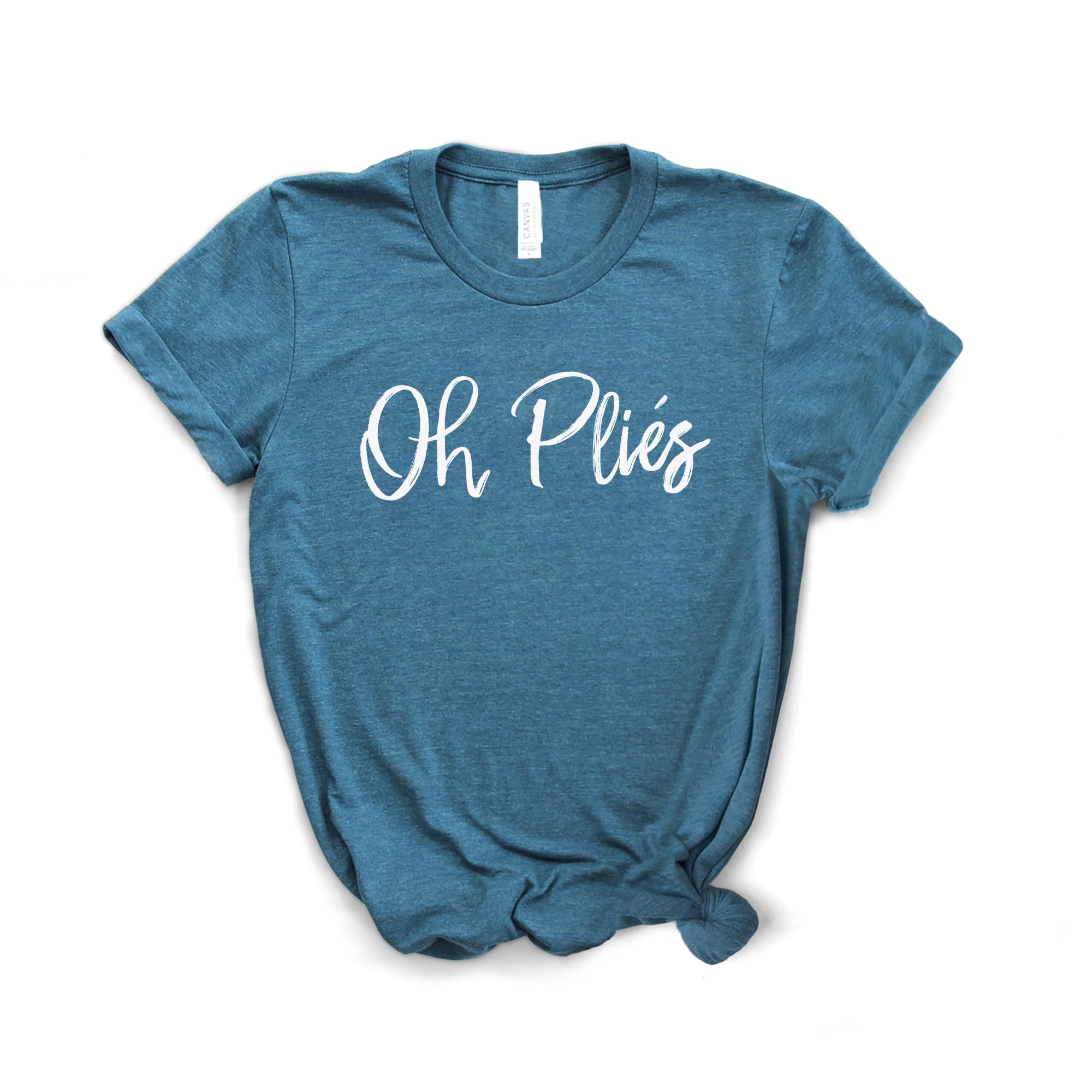 Ballet Shirt for Dancers - Softstyle Unisex T-Shirt with 'Oh Plies' Print - Perfect Dance Gift for Ballerinas & Dance Enthusiasts - Ideal for Dance Classes, Performances & Casual Wear