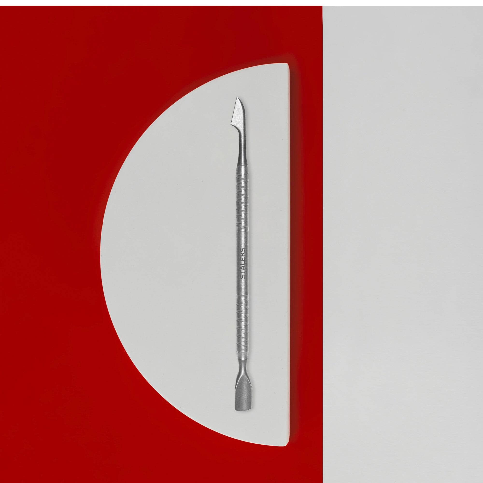 Staleks Classic 30 Type 2 Professional Manicure Pusher & Cuticle Remover - Rounded Edge Nail Tool for Salon & Home Pedicure Care