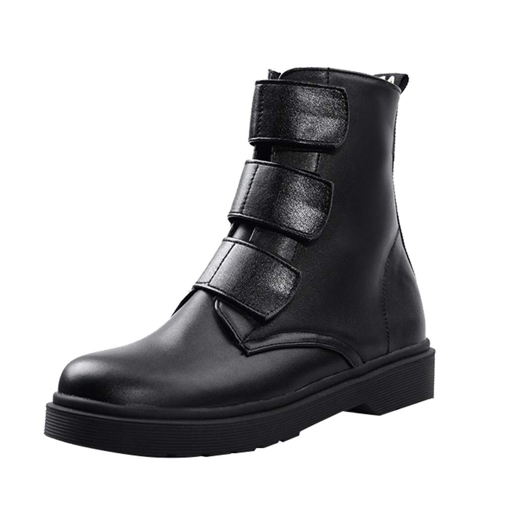 Vedolay Women's Winter Ankle Boots - Round Toe Low Heel Fashion Booties for Large Size, Comfortable & Stylish Shoes for Casual Outfits, Office Wear & Holiday Parties