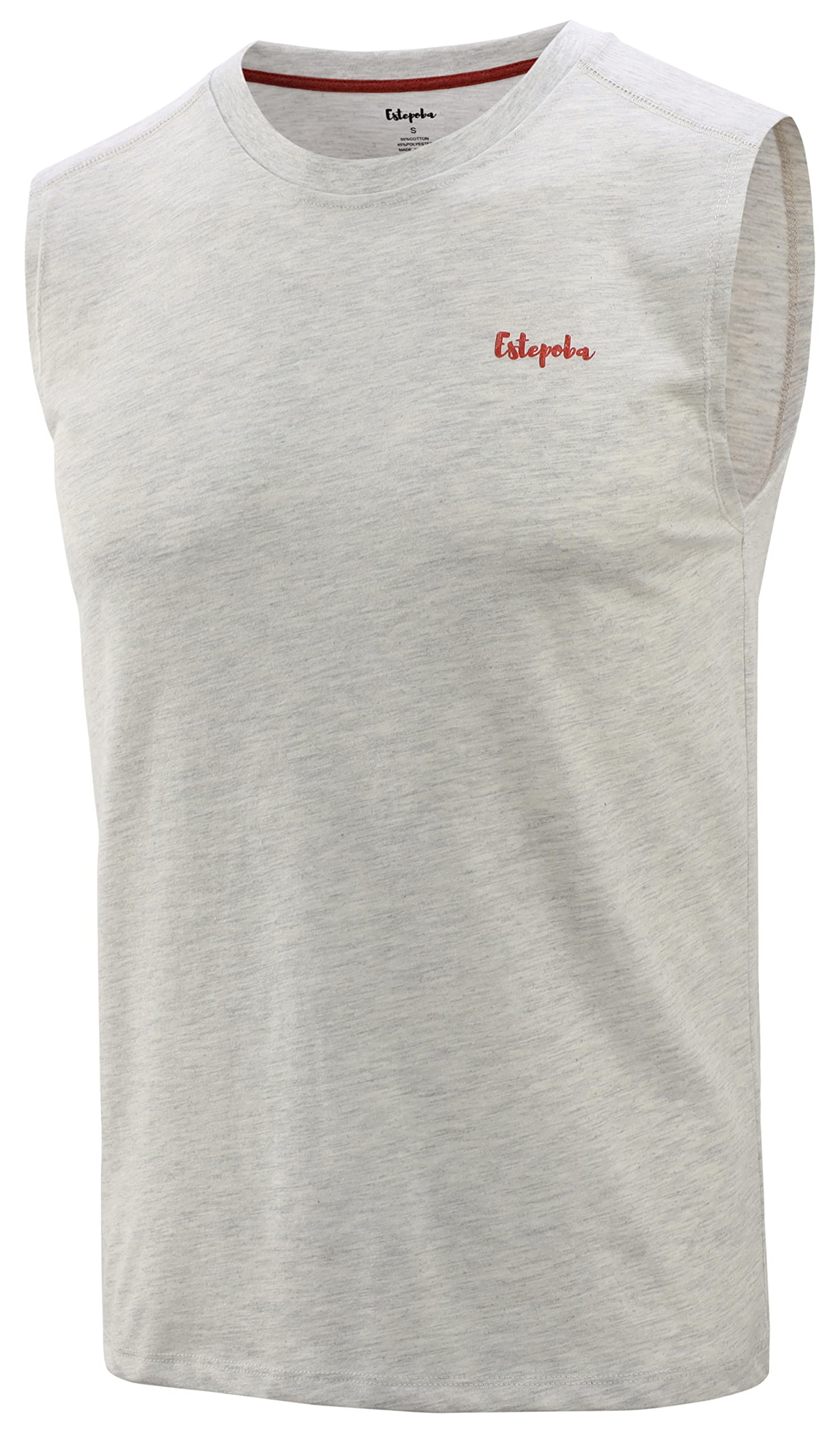 Estepoba Men's Muscle Athletic Workout Gym Tank Top - Sleeveless Jersey T-Shirt for Bodybuilding & Training - Perfect for Gym, Running, and Outdoor Sports