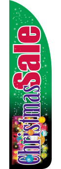 Christmas Sale Feather Flag Banner for Sidewalk - Lightweight & Durable Outdoor Advertising Flag (Perfect for Holiday Sales, Store Promotions & Events)