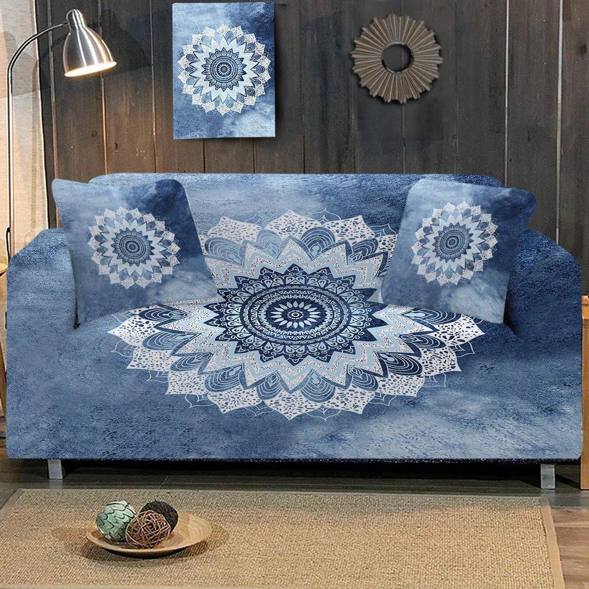 Bali Blue Waterproof Surf Couch Cover - Durable Outdoor Furniture Protector for Patio, Beach & Poolside Use