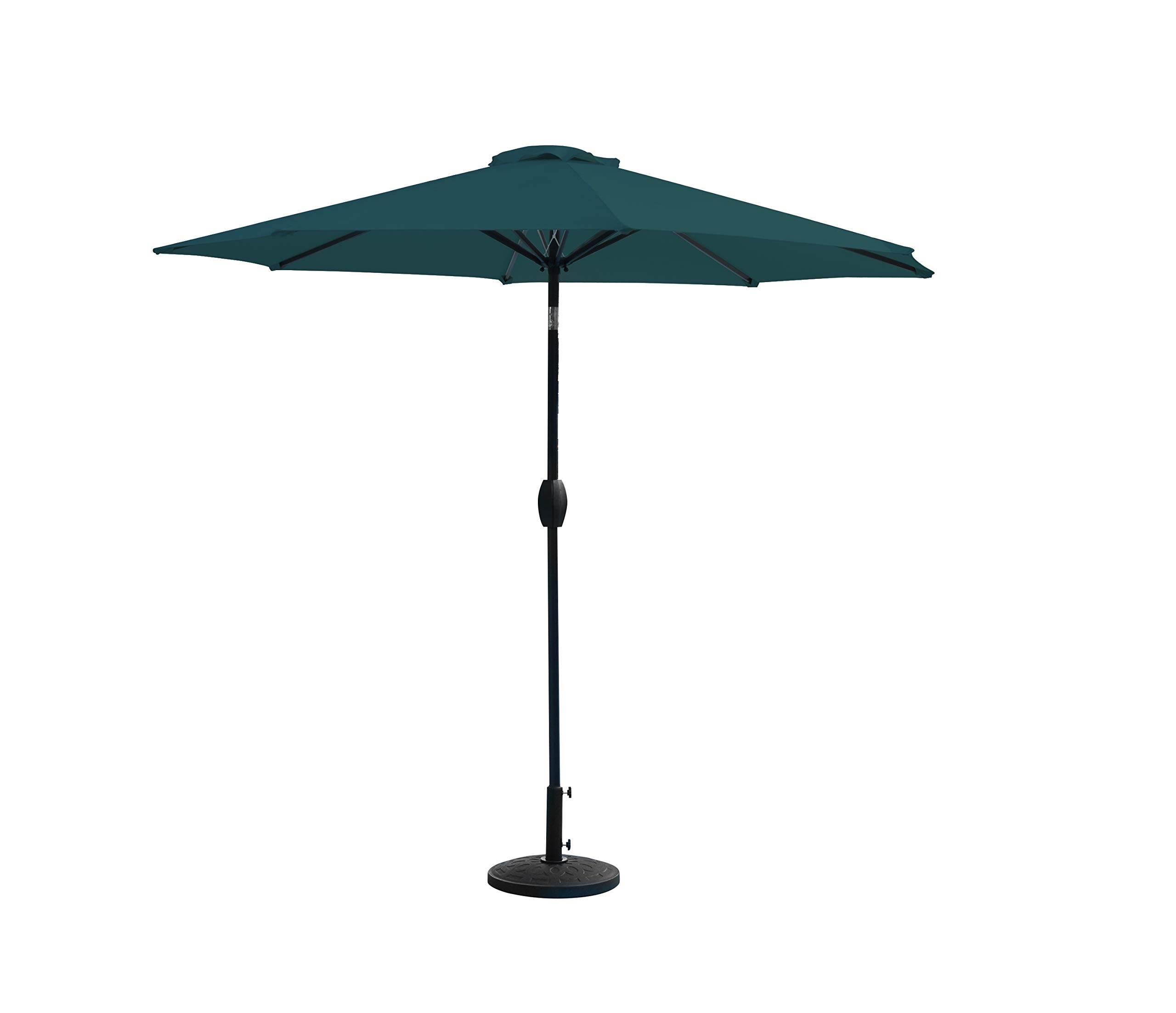 **9ft Outdoor Patio Umbrella with Heavy Duty Base - Sun Shade for Market Table, Garden, Poolside & Backyard Relaxation**
