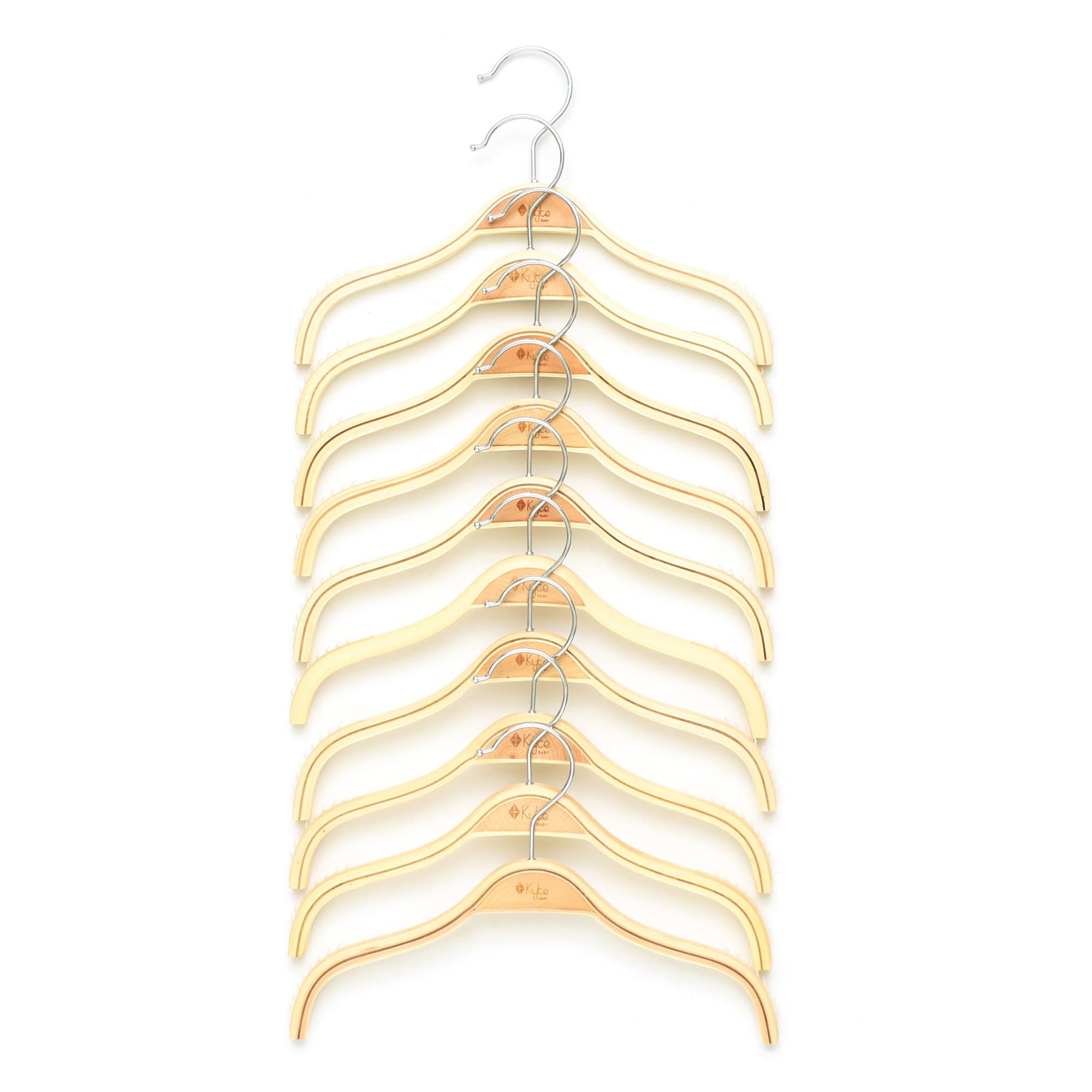 10 Pack Heavy Duty Clothes Hangers - Space Saving Non-Slip Hangers for Closet Organization - Ideal for Home, Office, Laundry Room & Travel
