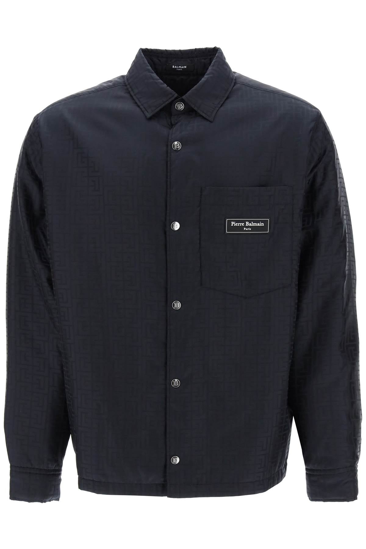 Balmain Monogram Nylon Overshirt for Men - Stylish Luxury Jacket for Casual & Streetwear Outfits | Perfect for Date Nights & Urban Fashion