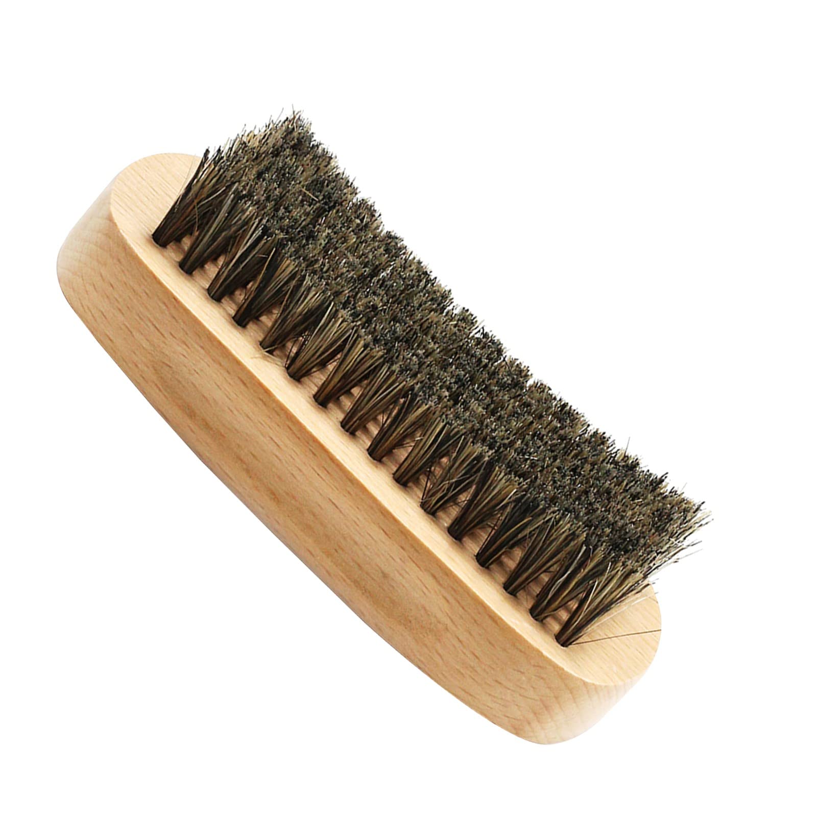 Premium Boar Bristle Beard Brush for Men - Natural Wooden Handle with Firm Bristles for Grooming, Softening Facial Hair & Skin Exfoliation - Professional Styling Tool for Beard Care Routine (Yellow, One Size) - Perfect for Daily Grooming, Travel & Gift for Bearded Men
