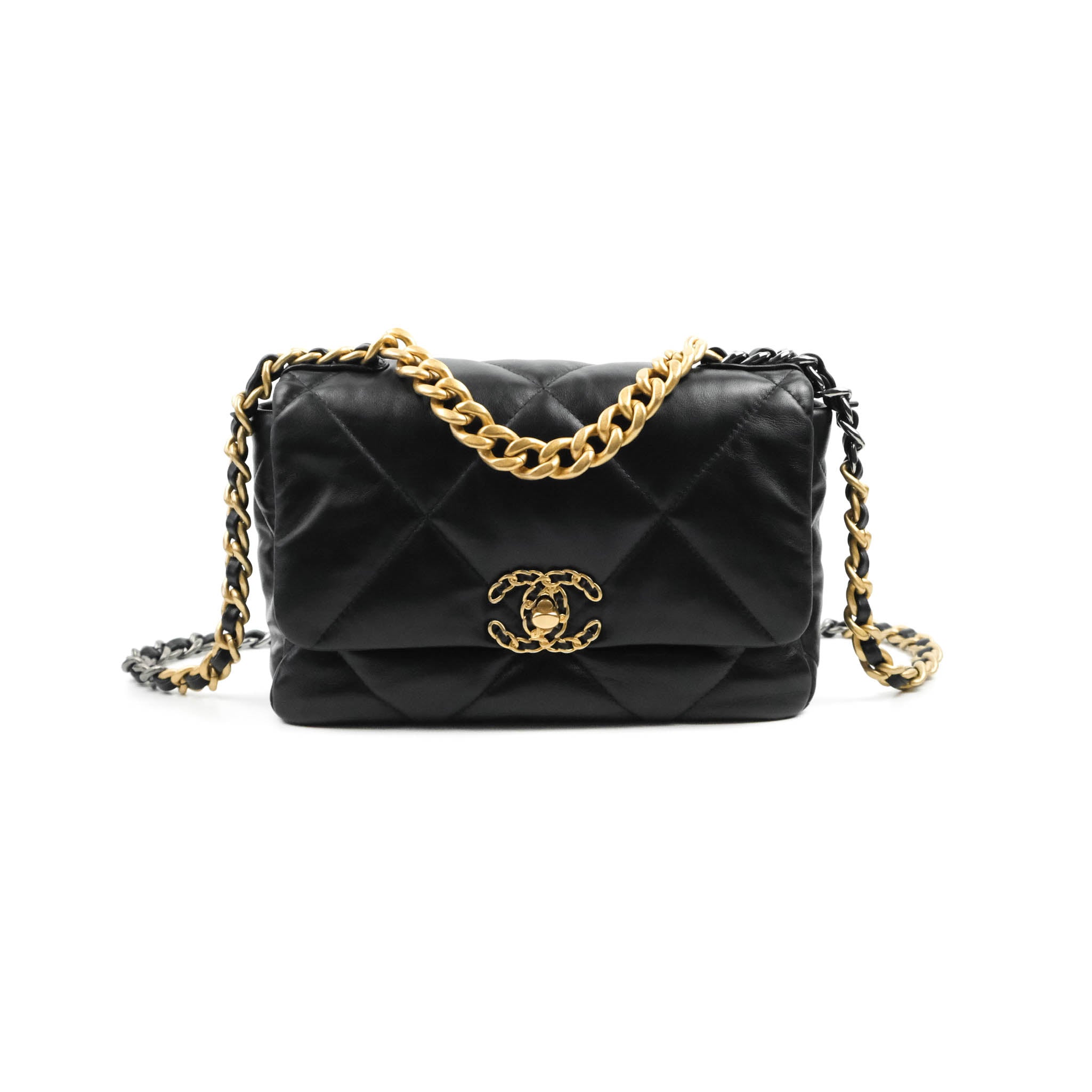 Chanel 19 Small Handbag Black Mixed Hardware - Luxury Designer Crossbody Bag for Women, Perfect for Date Night & Evening Events