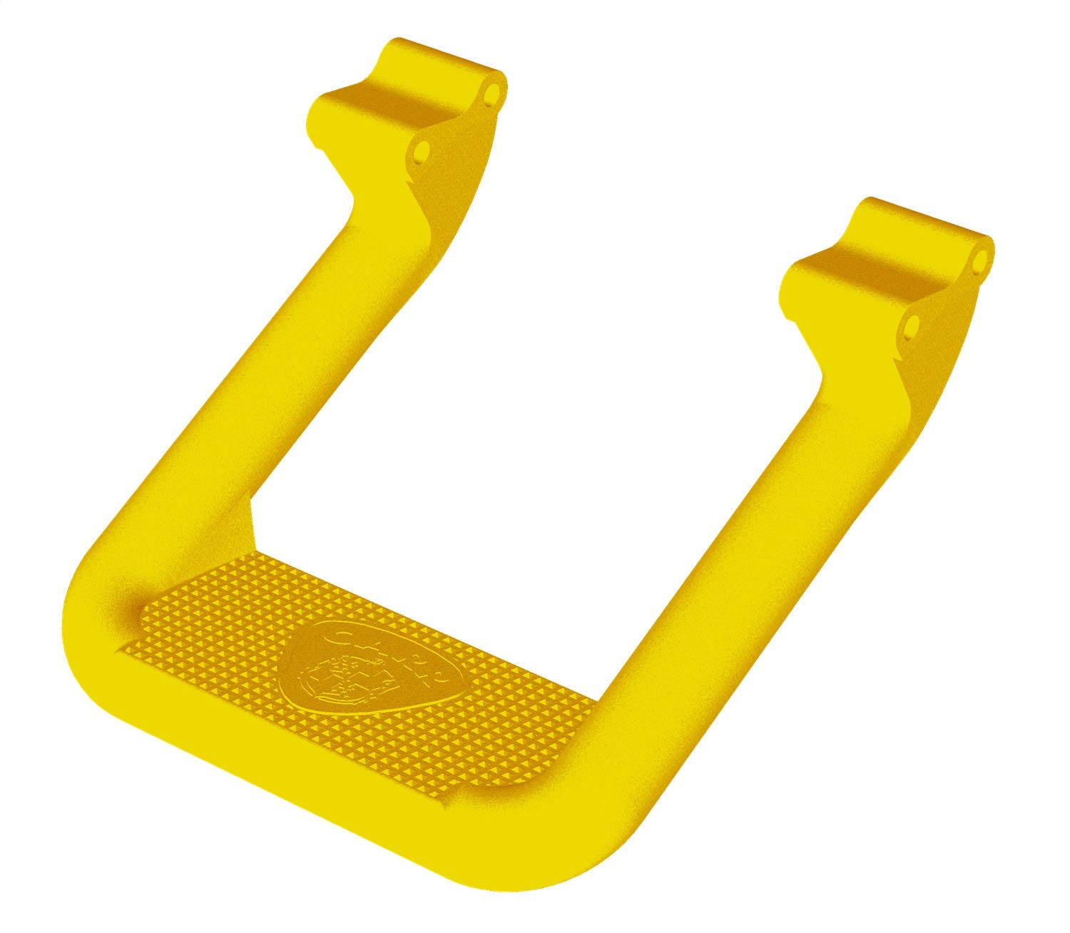 Carr's Hoop II Step Xp7 Safety Yellow Powder Coat Ladder - Heavy Duty Steel Work Platform for Construction, Roofing & Warehouse Use