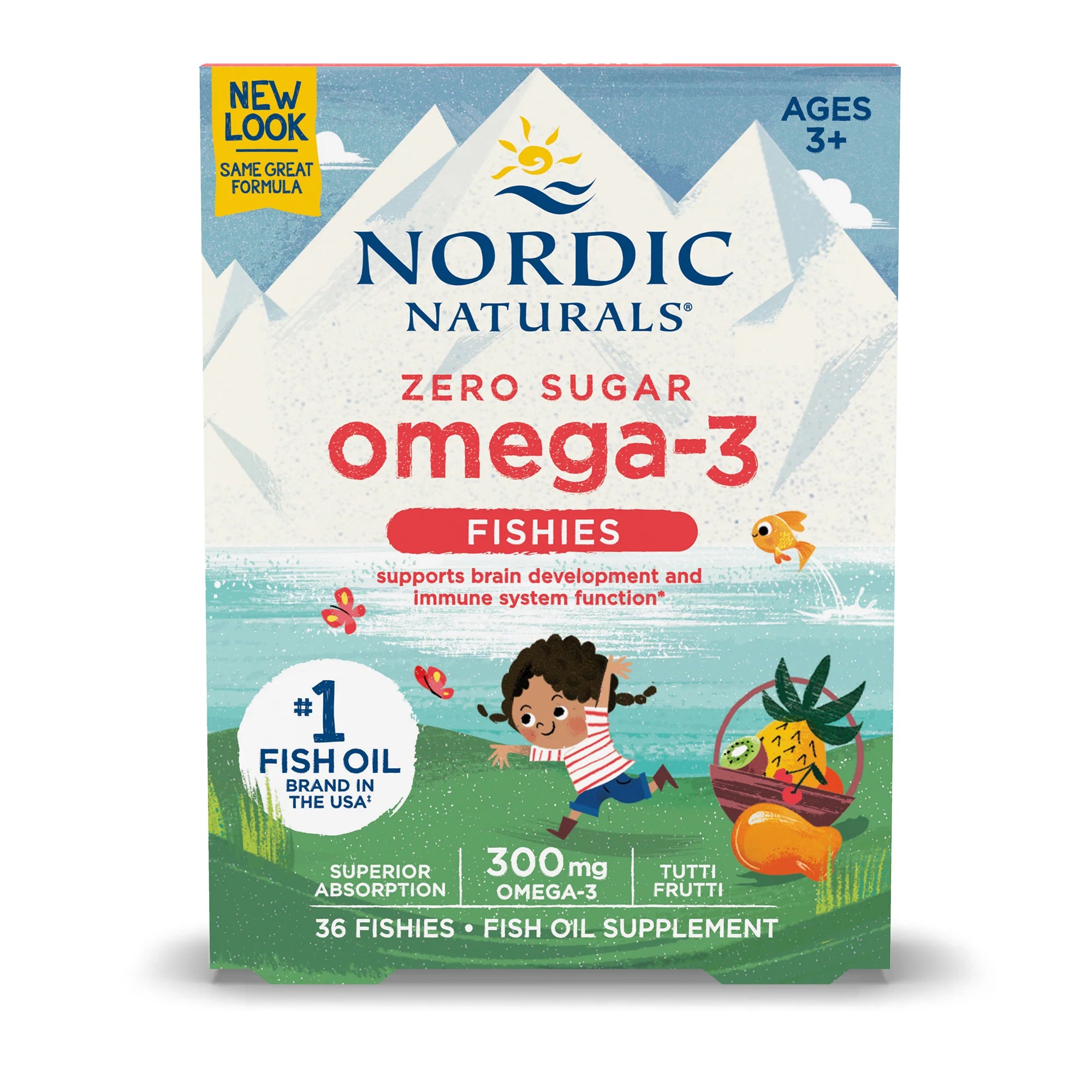 Premium Omega-3 Fish Oil Gummies for Adults & Kids - Zero Sugar, High EPA DHA - Supports Heart, Brain & Joint Health - Great Tasting Vitamin Supplement for Daily Wellness & Immune Support