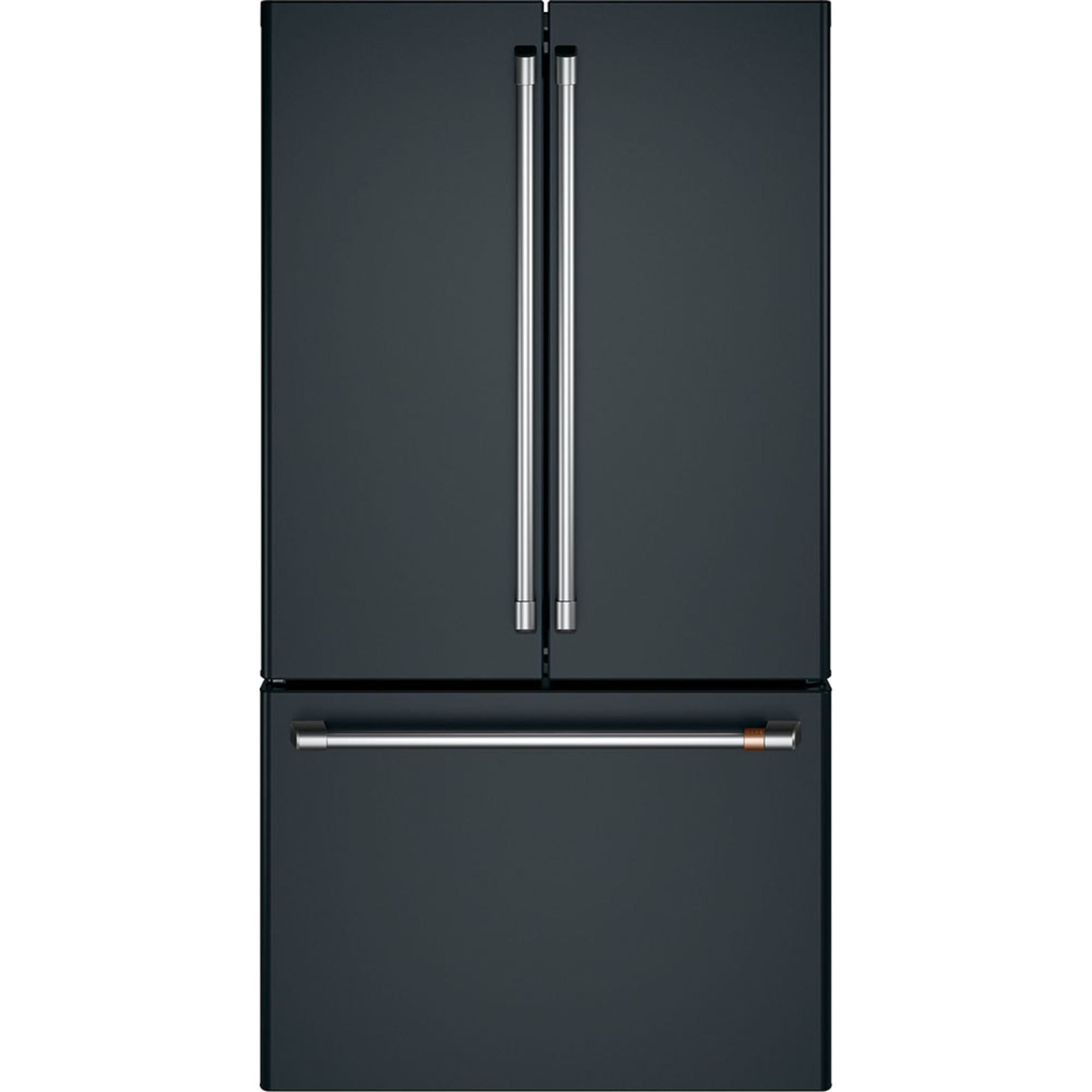 Energy Star® 23.1 Cu. Ft. Counter Depth French Door Refrigerator in Matte Black - CWE23SP3MD1 - Perfect for Modern Kitchens & Open Concept Homes