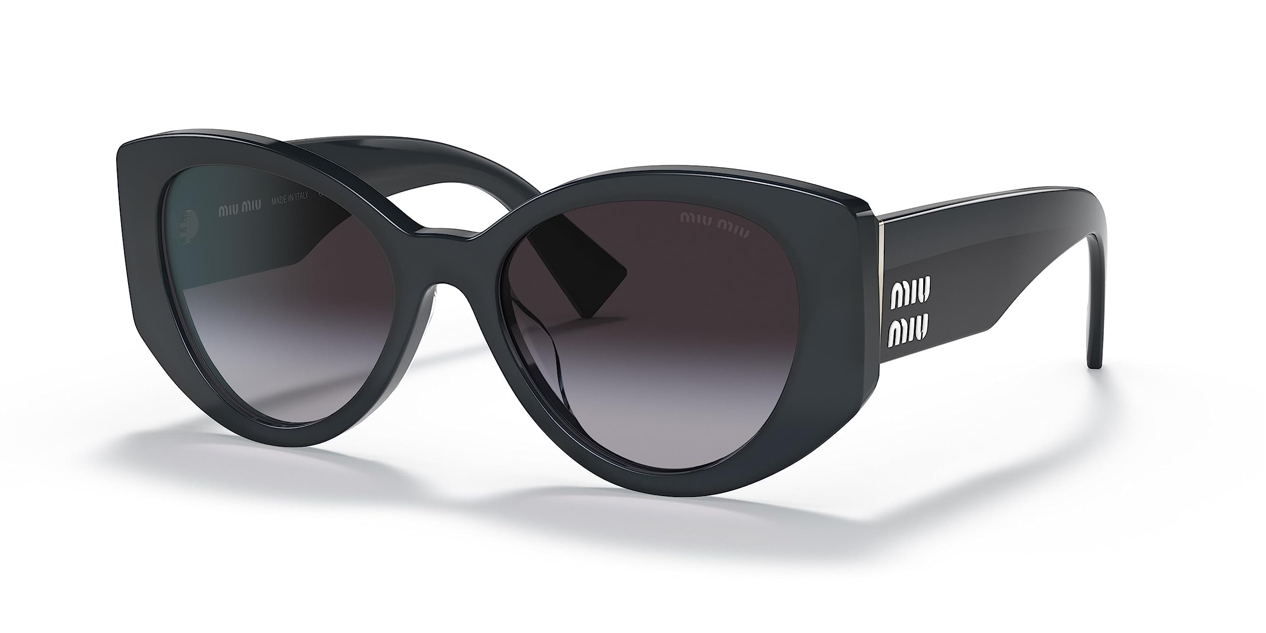 Miu Miu Women's Round Fashion Sunglasses UV Protection - Stylish Designer Shades for Women, Perfect for Beach, Driving & Outdoor Activities
