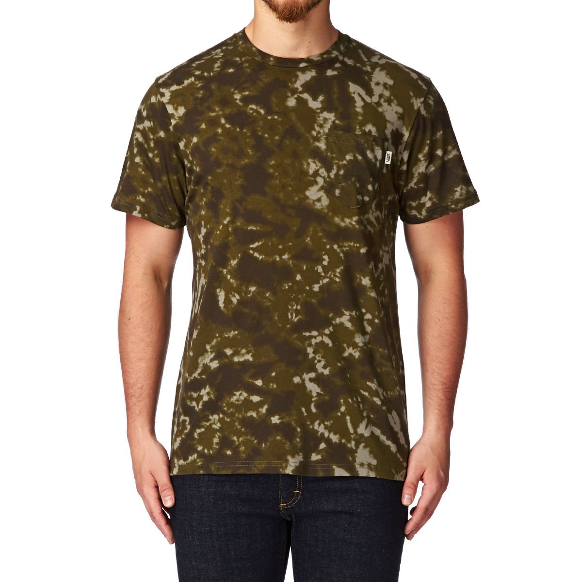 Vans Men's Graphic Pocket T-Shirt - Camouflage Print Casual Tee for Streetwear & Everyday Comfort