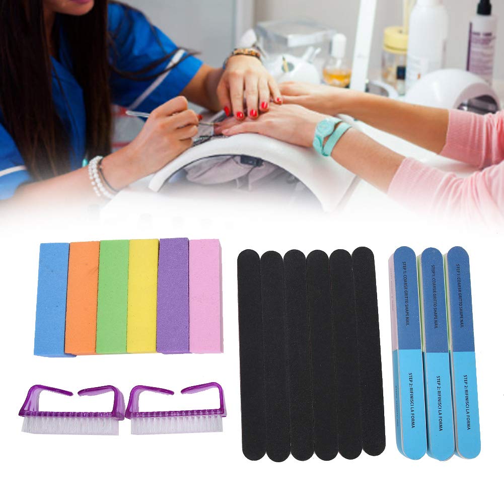 Colored Grinding Bar for Nail Art - Professional Nail Polishing Tool Set for Fiberglass & Silk Nails | Perfect for Salon, Home Manicure & DIY Nail Beauty