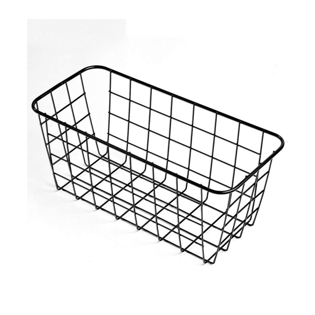 JYDQM No Drill Wall Mounted Metal Wire Baskets - Kitchen Organization & Spice Storage Hanging Rack - Perfect for Organizing Spices, Utensils & Small Items in Pantry, Bathroom or Garage