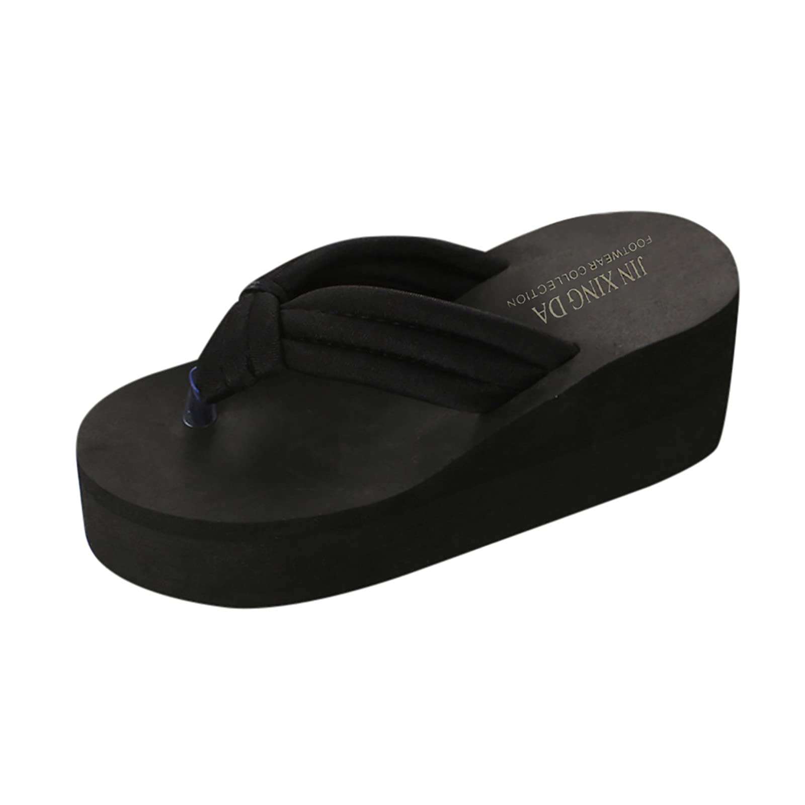 Women's Non-Slip Thick Sole Flip Flops - Comfortable Beach Sandals for Women, Fashionable Slip-On Slippers with Cushioned Support - Perfect for Poolside, Vacation, and Summer Outings
