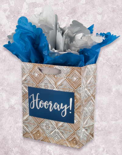 Elegant Geometric Watercolor Garden Gift Bags - Perfect for Birthday, Wedding & Party Favors - Eco-Friendly Paper Gift Packaging