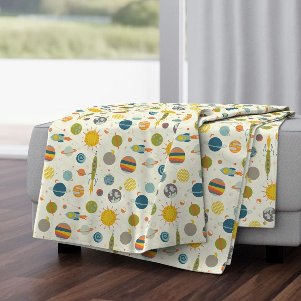 Soft & Cozy Spoonflower Plush Minky Throw Blanket 50