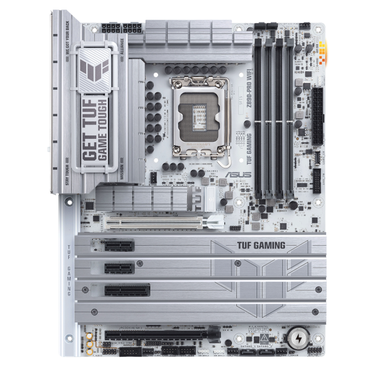 ASUS TUF GAMING Z890 PRO WIFI Motherboard - Intel LGA 1700 Socket, DDR5, PCIe 5.0, WiFi 6, 2.5Gb LAN - Perfect for Gaming PC Builds & High-Performance Workstations