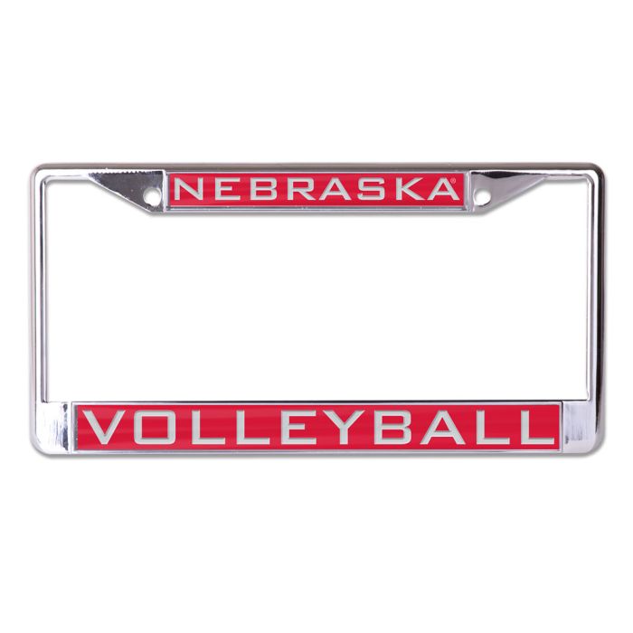 Official Nebraska Huskers Volleyball License Plate Frame - Show Your Team Spirit on Your Car | Perfect for Fans, Alumni, and Game Day Tailgating