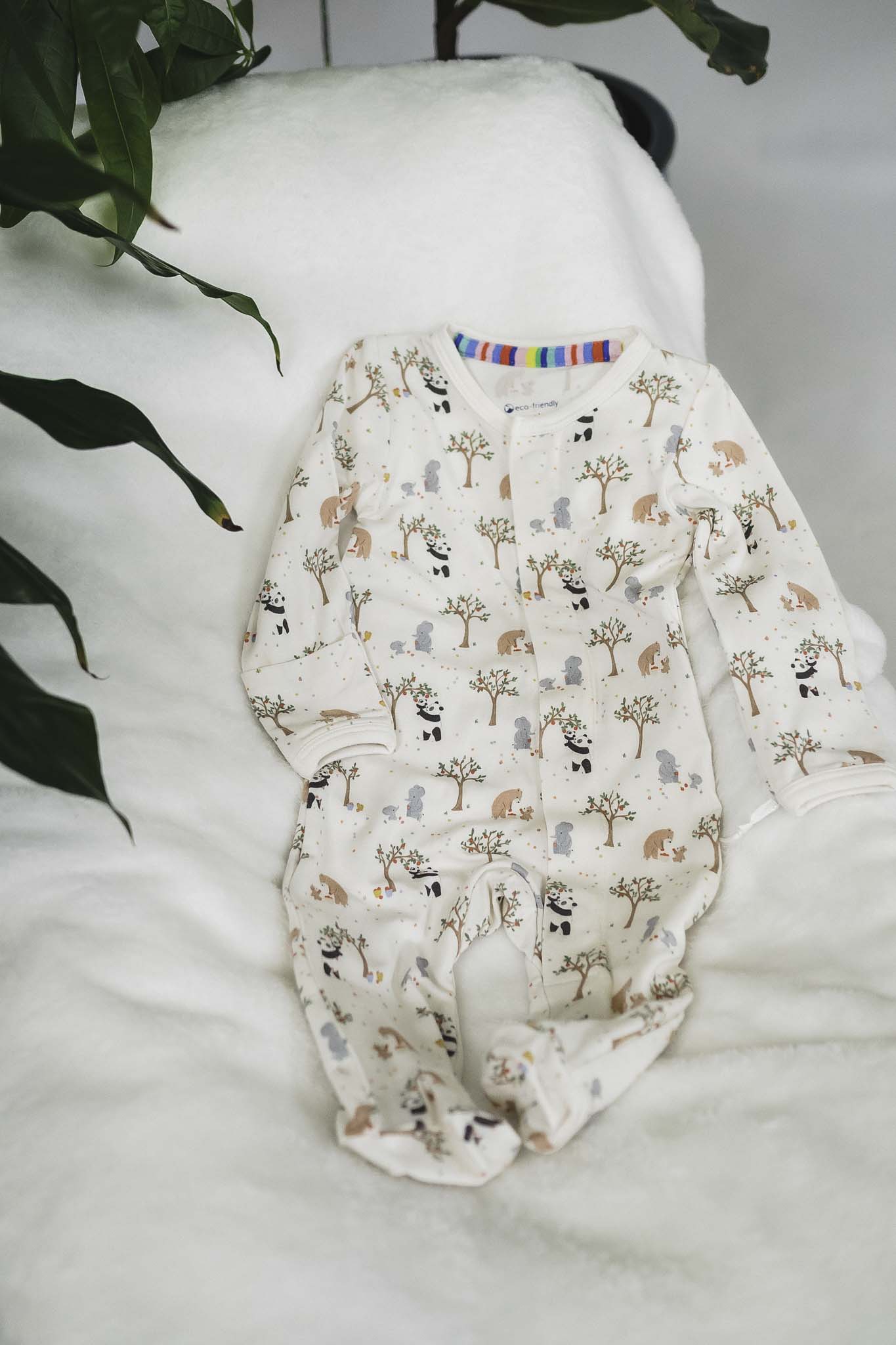 Baby Boy Family Tree Magnetic Footie - Adorable Newborn Photo Prop for First Christmas & Milestone Pictures