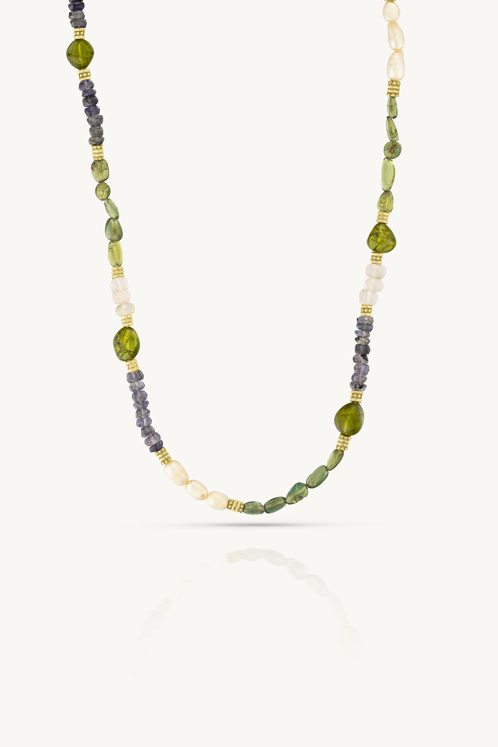 Wren Gold Beaded Necklace for Women - Elegant 14K Gold Plated Beaded Chain Jewelry - Perfect for Parties, Weddings & Everyday Wear