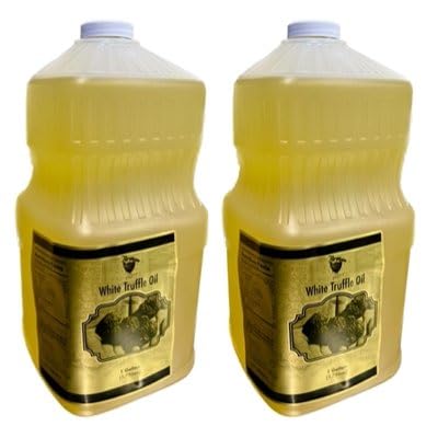 Premium White Truffle Oil - 1 Gallon Bulk Size (Case of 2) - Ideal for Gourmet Cooking, Restaurant Use & High-End Catering