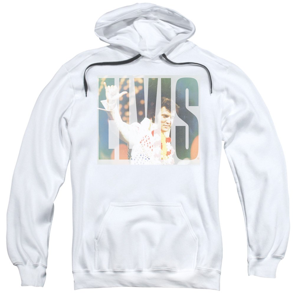 Elvis Presley Aloha Knockout Men's Pullover Hoodie - Vintage Hawaiian Style Sweatshirt for Casual Wear & Music Fans