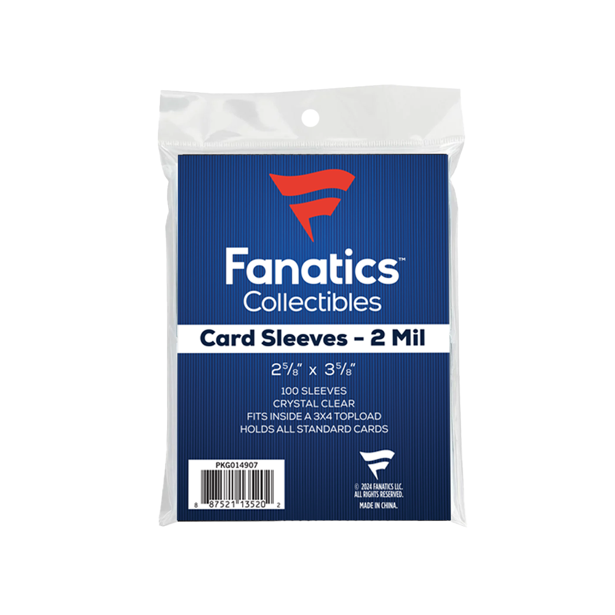 Fanatics Soft Card Sleeves - 100 Pack | Premium Protection for Trading Cards, Sports Cards & Collectibles | Perfect for Storage, Display & Game Play
