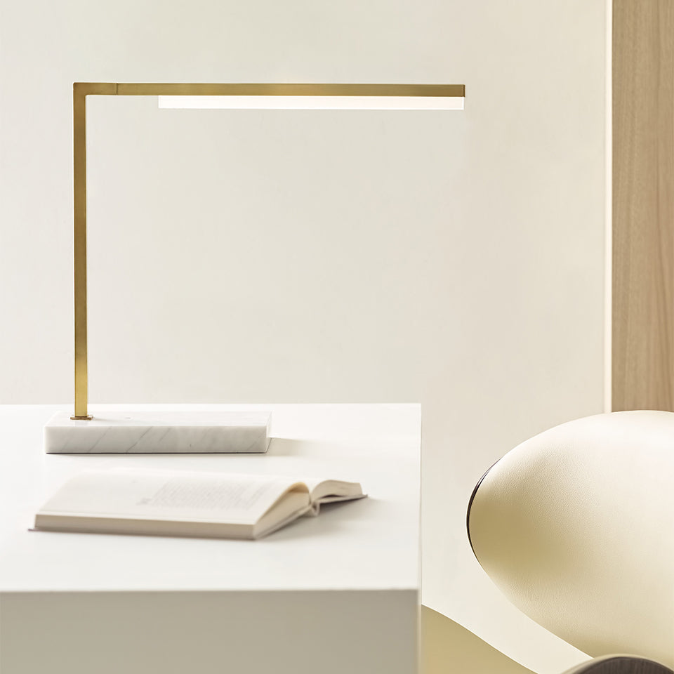 Klee Table Lamp - Modern LED Desk Light for Home & Office - Stylish Nightstand Lamp for Bedroom, Living Room, Study & Workspace